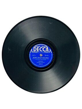 Pancho Down Argentina Way 10in Shellac 78 RPM Decca Records 3474 Vintage
